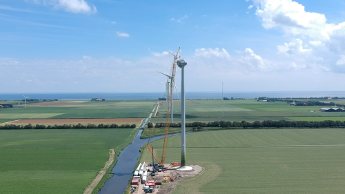 Building hydrogen windmill HYGRO Netherlands